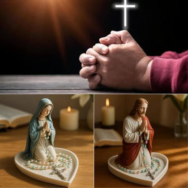 Virgin Mary Rosary Holder (Necklace not included)
