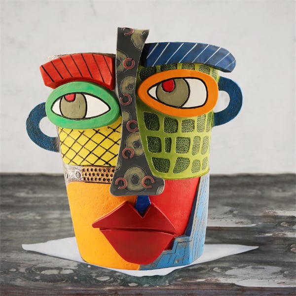 🔥 Last Day 49% OFF -  Handmade Brutalist Abstract Beauty Face Flower Pot - Buy two and get free shipping!