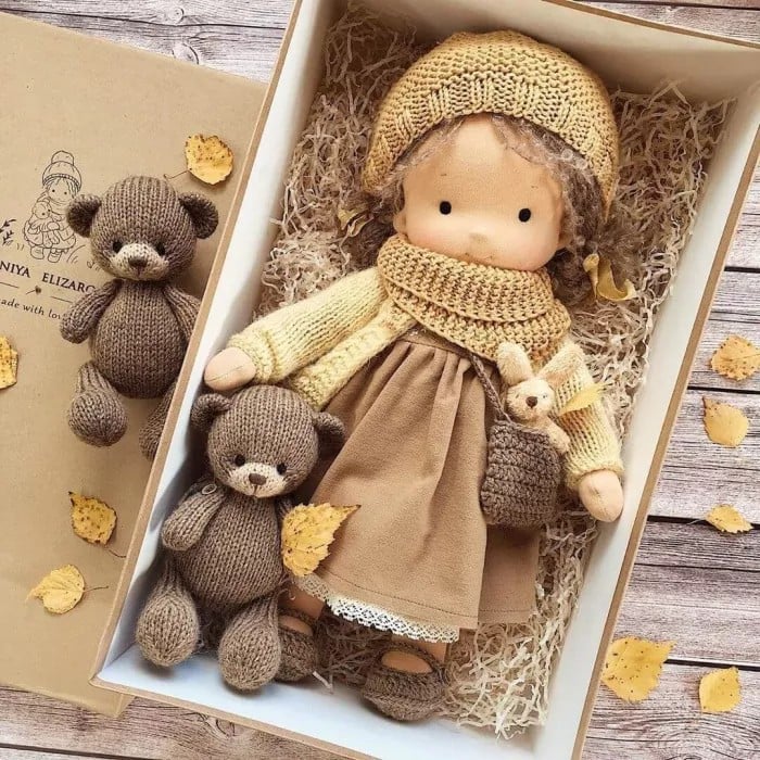 The Best Gift for Kids-Handmade Waldorf Doll👧