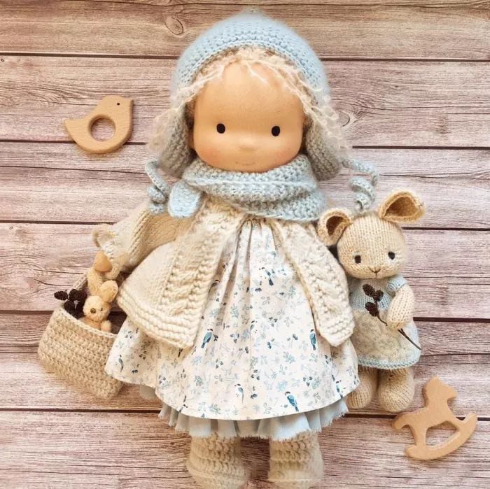 The Best Gift for Kids-Handmade Waldorf Doll👧