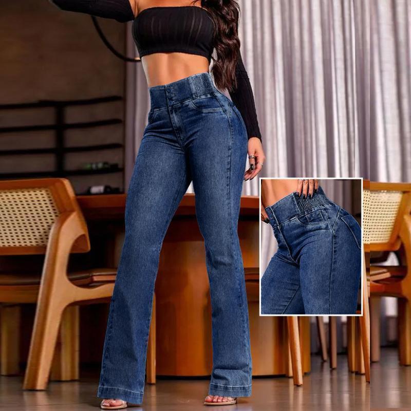👖 50% OFF - Women's Elastic High-Waisted Slim-Fit Stretch Jeans