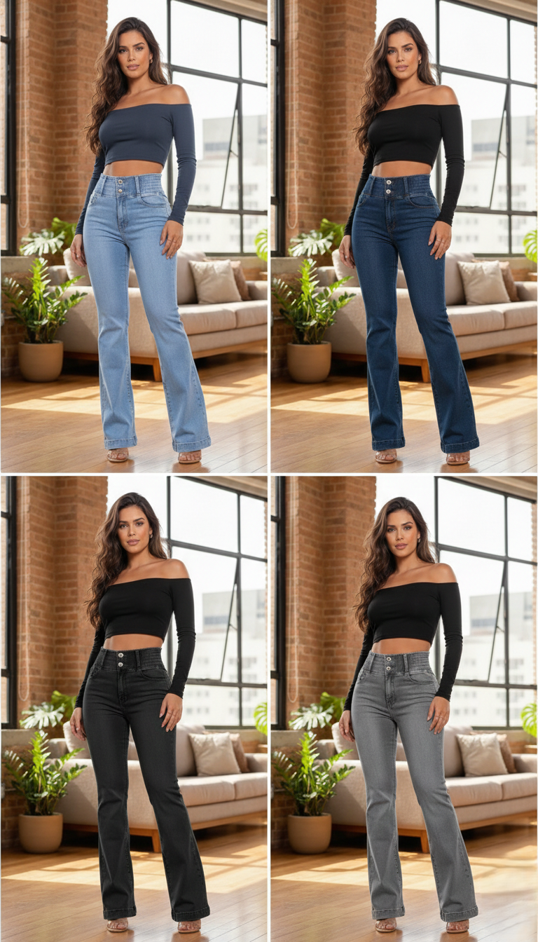 👖 50% OFF - Women's Elastic High-Waisted Slim-Fit Stretch Jeans