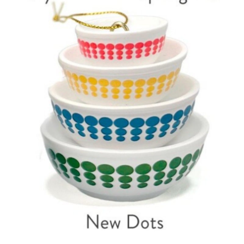 🎉🎅Miniature Pyrex-Inspired Mixing Bowls🎄