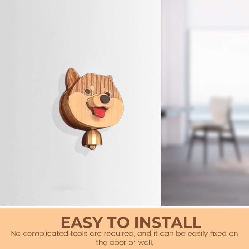 🔥Hot Selling🔥Wooden Shiba Inu Wind Chime Doorbell