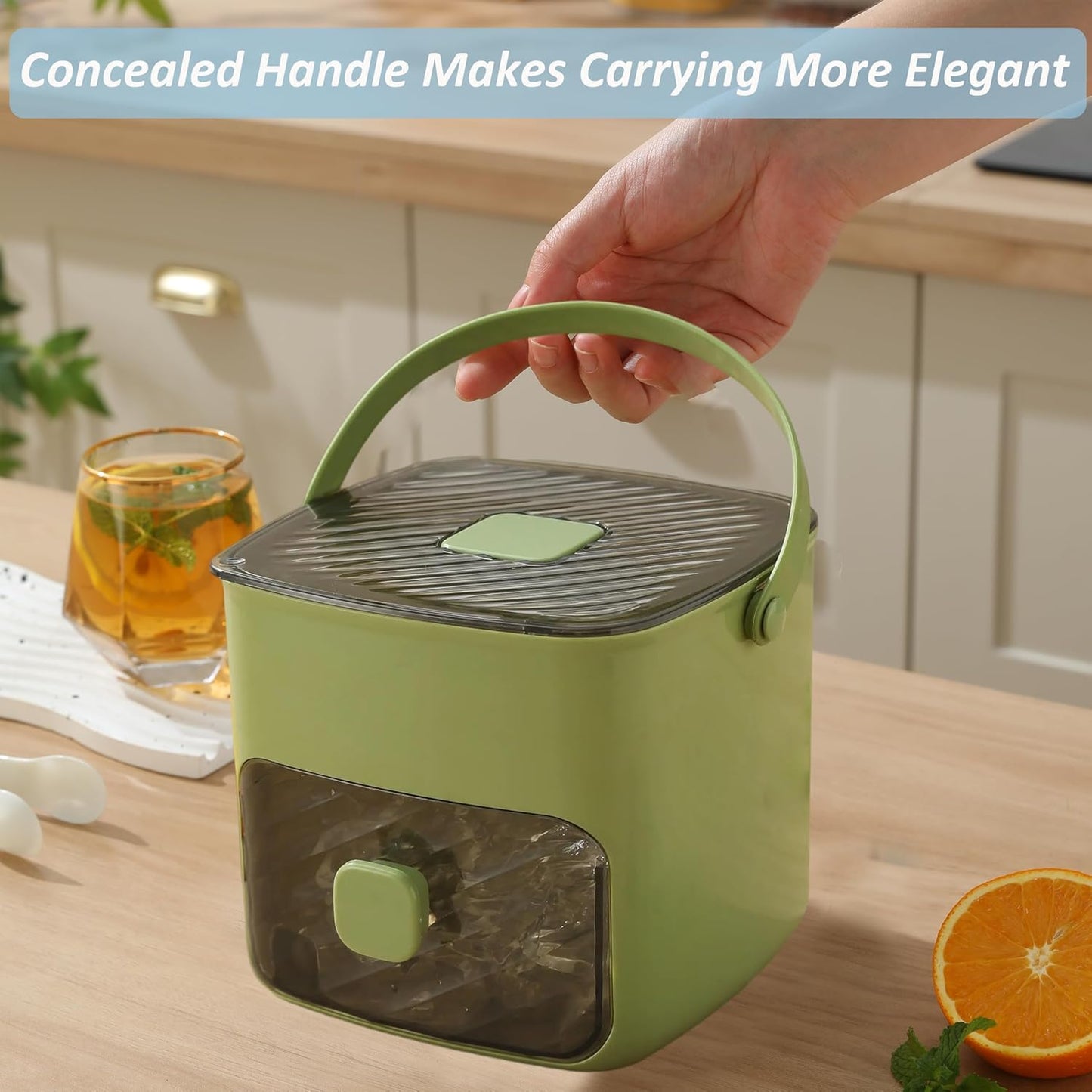🧊 Summer Best-Seller 🧊 ice cube tray with lid and storage bin