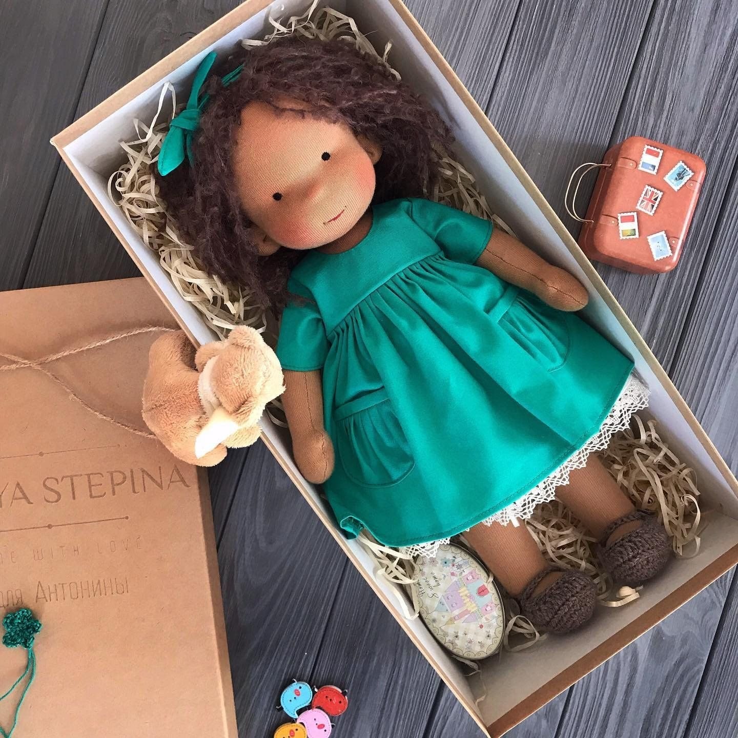 The Best Gift for Kids-Handmade Waldorf Doll👧
