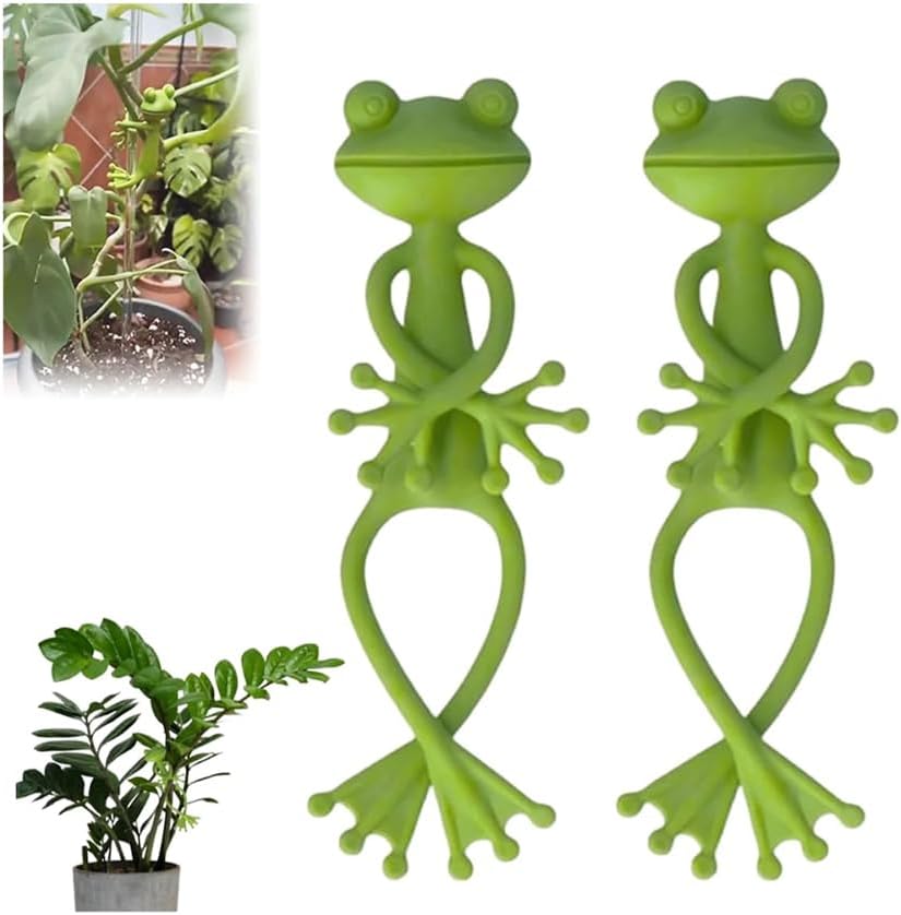 Green Frog-Shaped Plant Stand — Garden Decoration