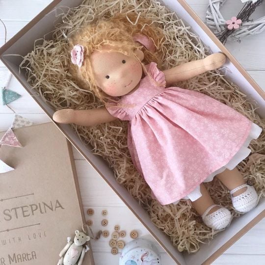 The Best Gift for Kids-Handmade Waldorf Doll👧