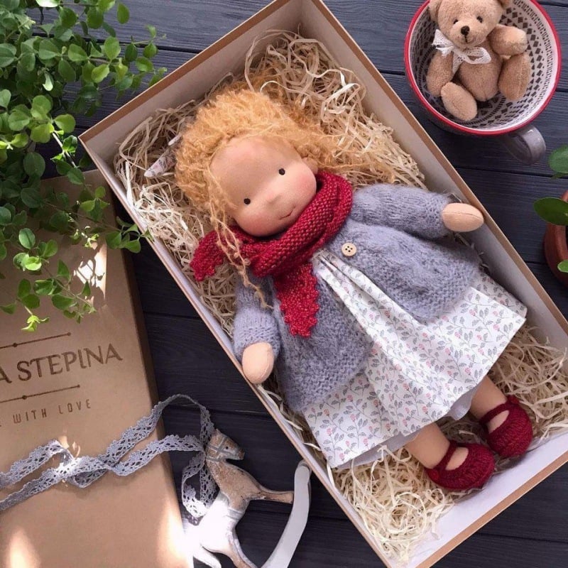 The Best Gift for Kids-Handmade Waldorf Doll👧