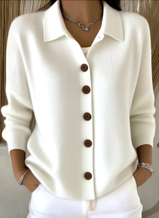 Last Day of Discounts🔥Women Plain Long Sleeve Shawl Collar Casual Spring/Fall Cardigan Outerwear
