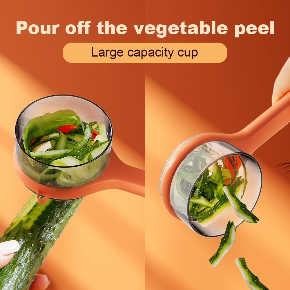 Double-sided stainless steel multi-functional peeler