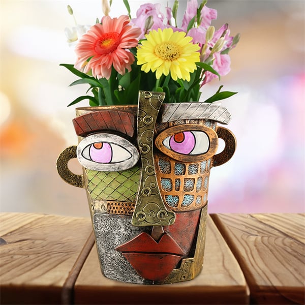 🔥 Last Day 49% OFF -  Handmade Brutalist Abstract Beauty Face Flower Pot - Buy two and get free shipping!
