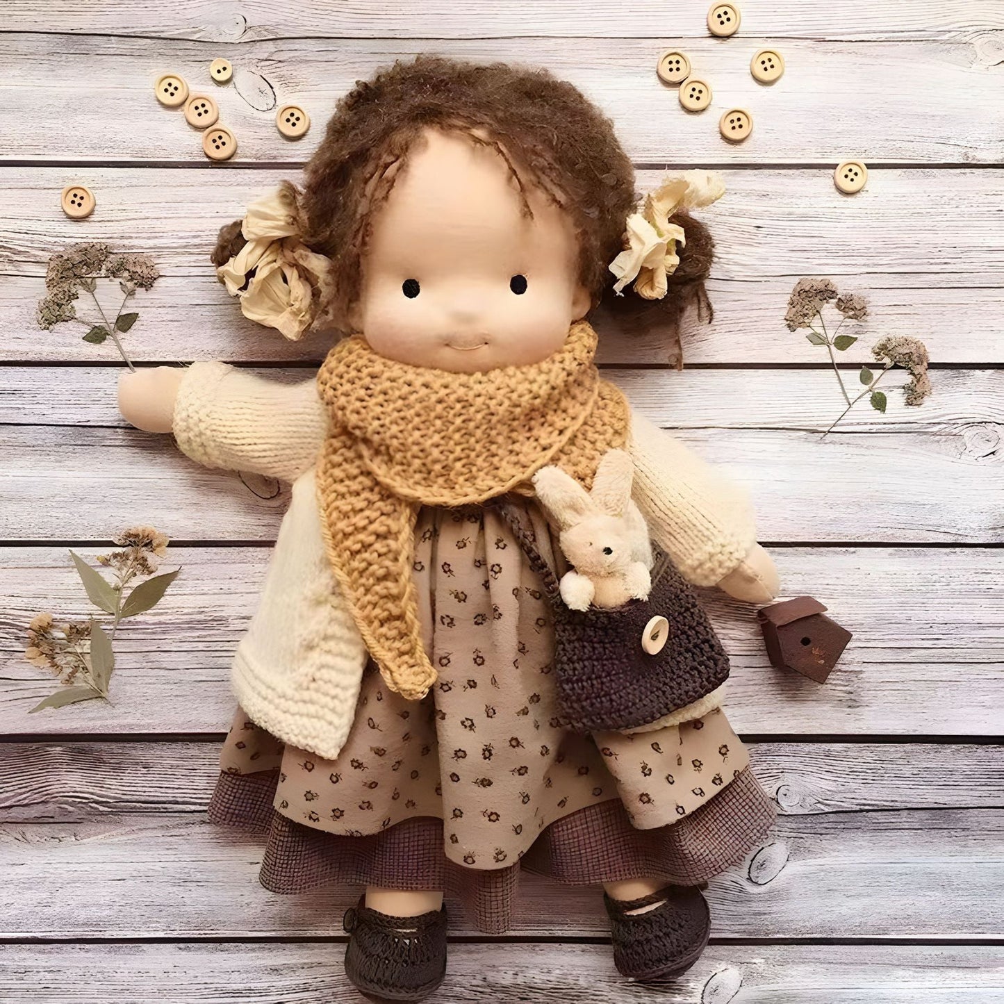 The Best Gift for Kids-Handmade Waldorf Doll👧