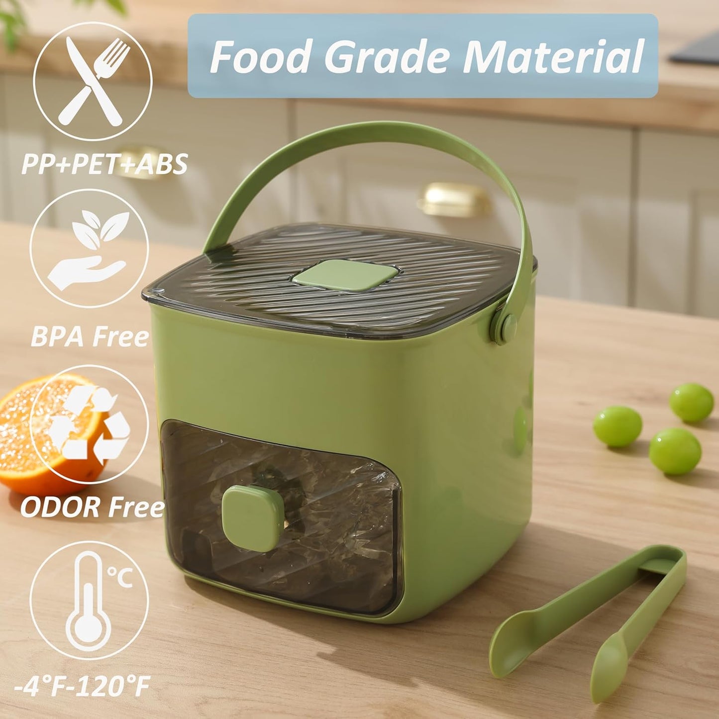 🧊 Summer Best-Seller 🧊 ice cube tray with lid and storage bin