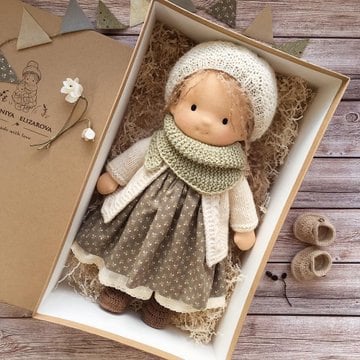 The Best Gift for Kids-Handmade Waldorf Doll👧