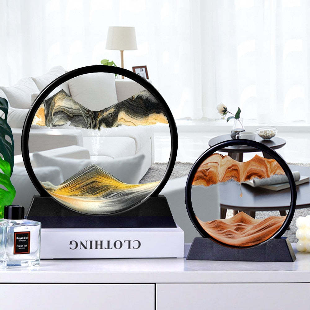 Perfect Gift-3d Hourglass Deep Sea Sand Scene (Let Your Mind Empty And Calm Down)