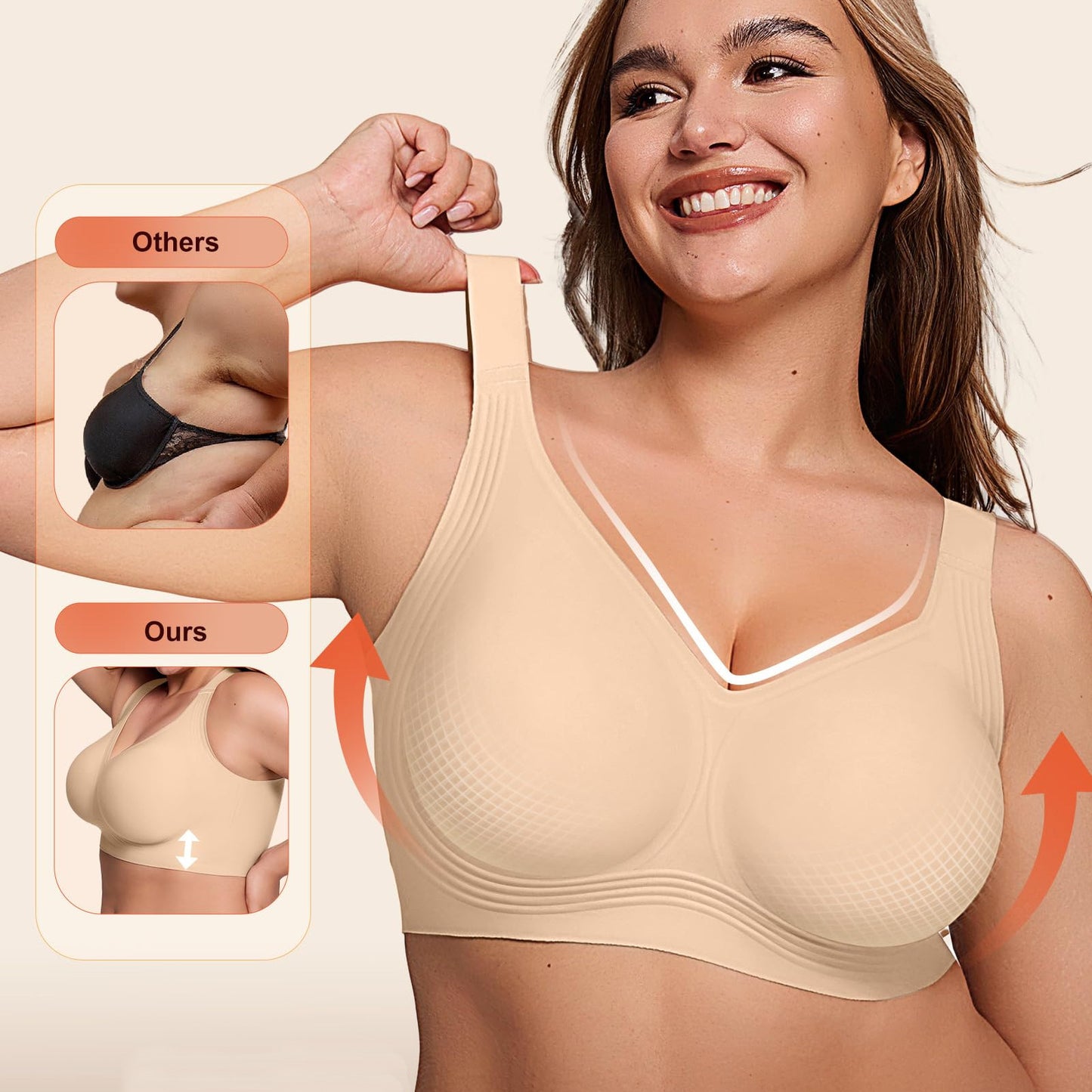 Women's Large-Cup Seamless Lingerie
