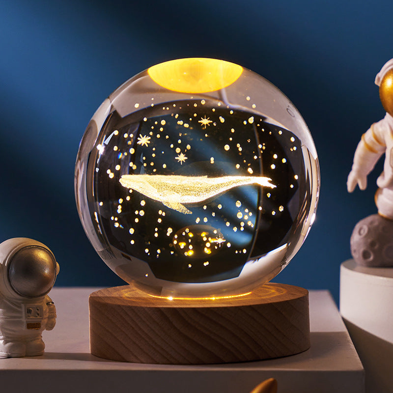 Starry Sky Crystal Ball LED Bedroom Bedside Night Light