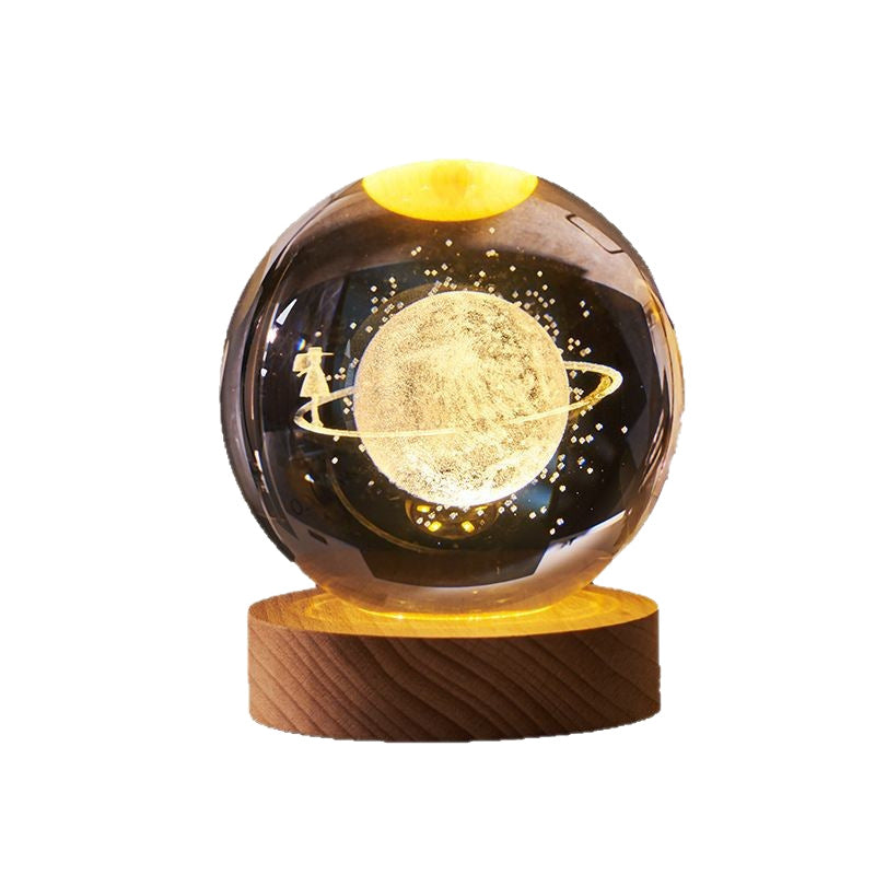 Starry Sky Crystal Ball LED Bedroom Bedside Night Light