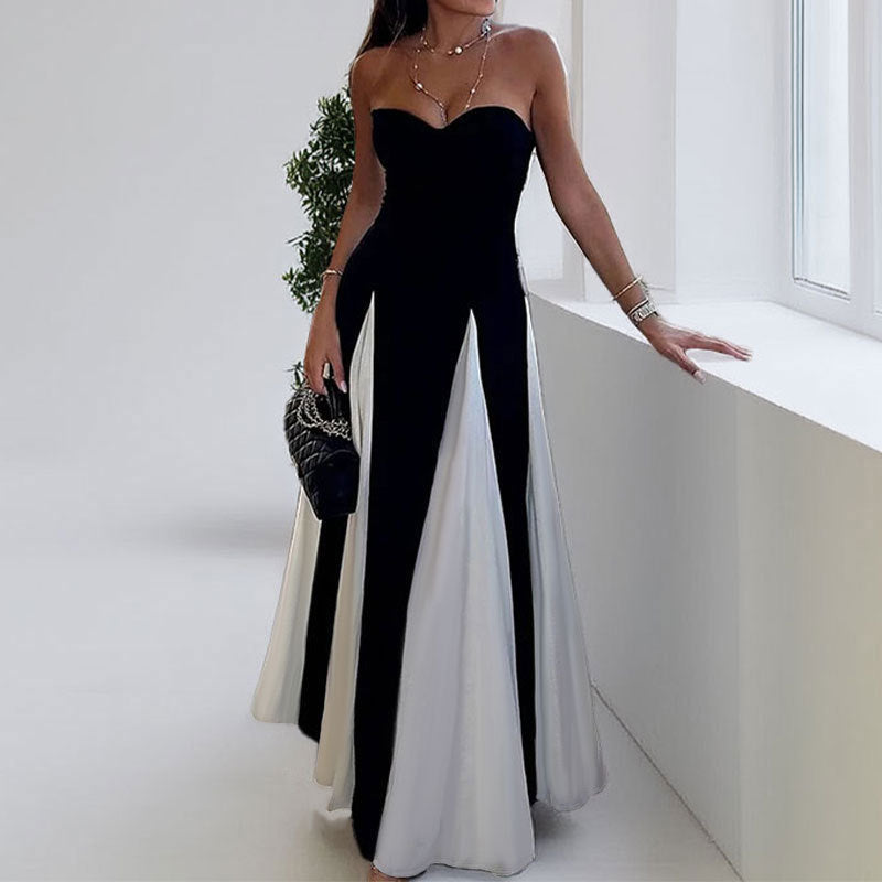 Elegant and Sexy Backless Slim-Fit Dress