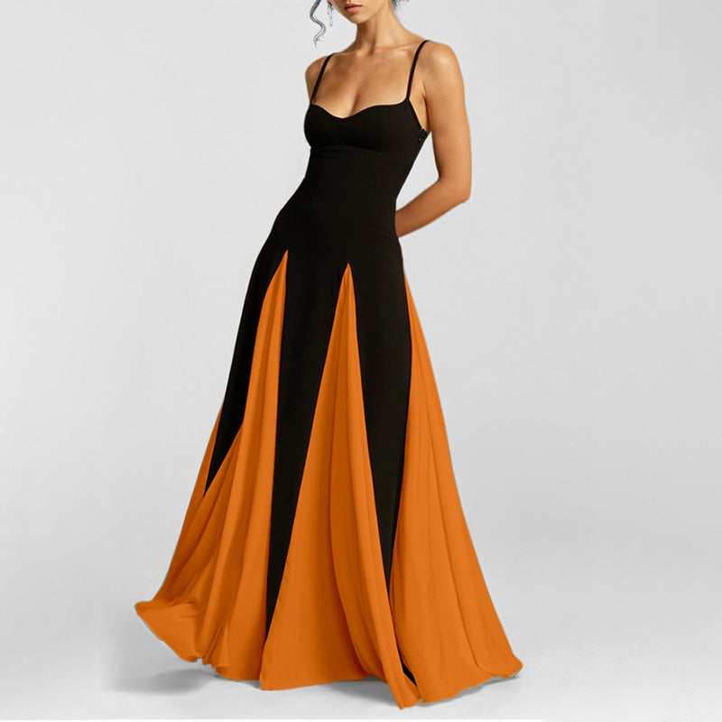 Elegant and Sexy Backless Slim-Fit Dress
