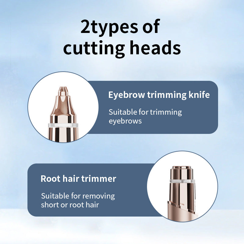🔥2-in-1 Facial & Eyebrow Trimmer — Women's Electric Hair Remover