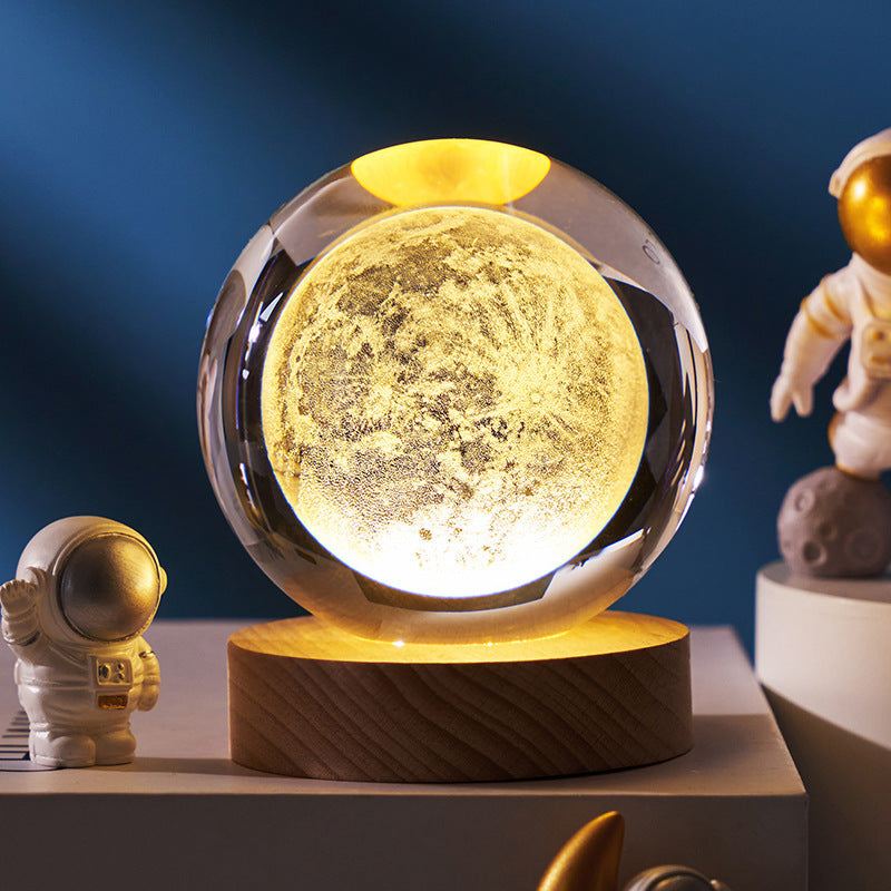 Starry Sky Crystal Ball LED Bedroom Bedside Night Light