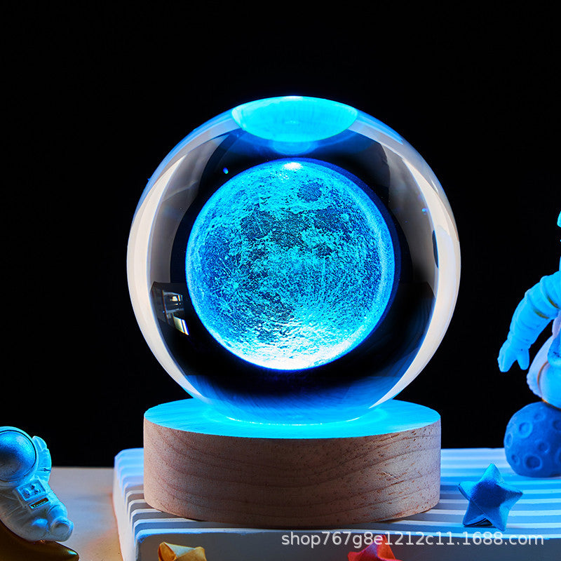 Starry Sky Crystal Ball LED Bedroom Bedside Night Light