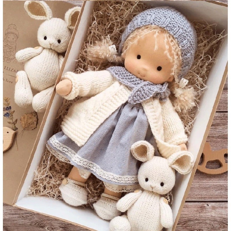 The Best Gift for Kids-Handmade Waldorf Doll👧