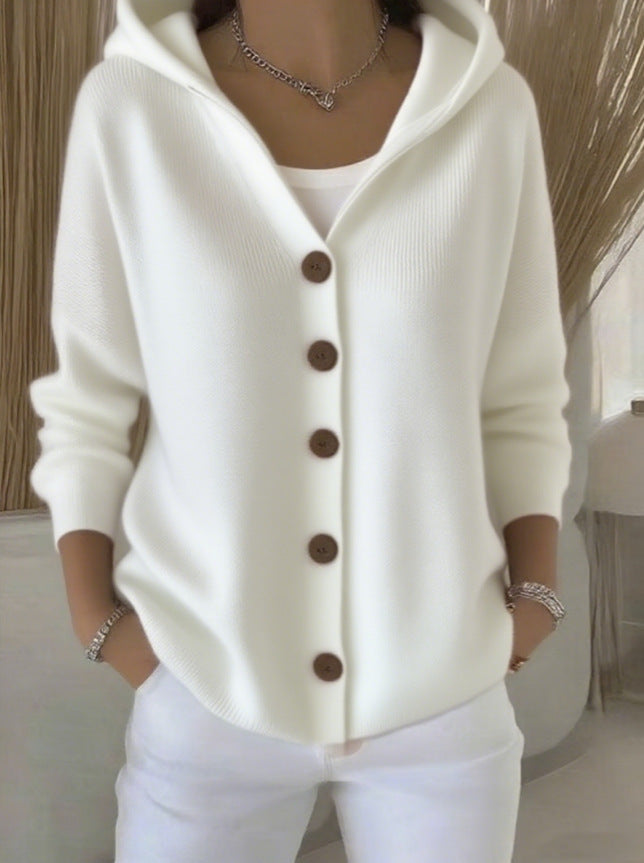 Best Sellers🔥Women Cotton Plain Long Sleeve Comfy Casual Cardigan