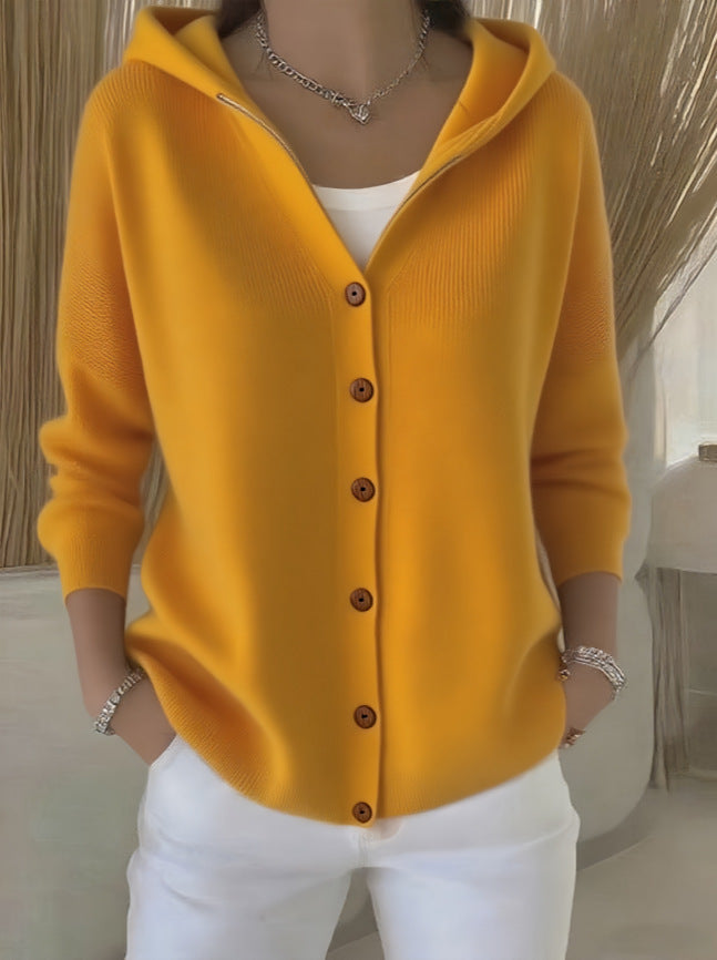 Best Sellers🔥Women Cotton Plain Long Sleeve Comfy Casual Cardigan