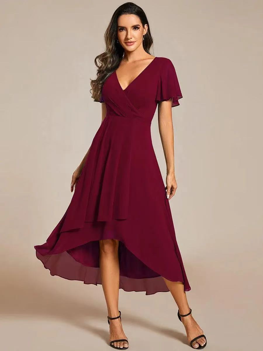 ✨V-Neck A-Line Midi Dress