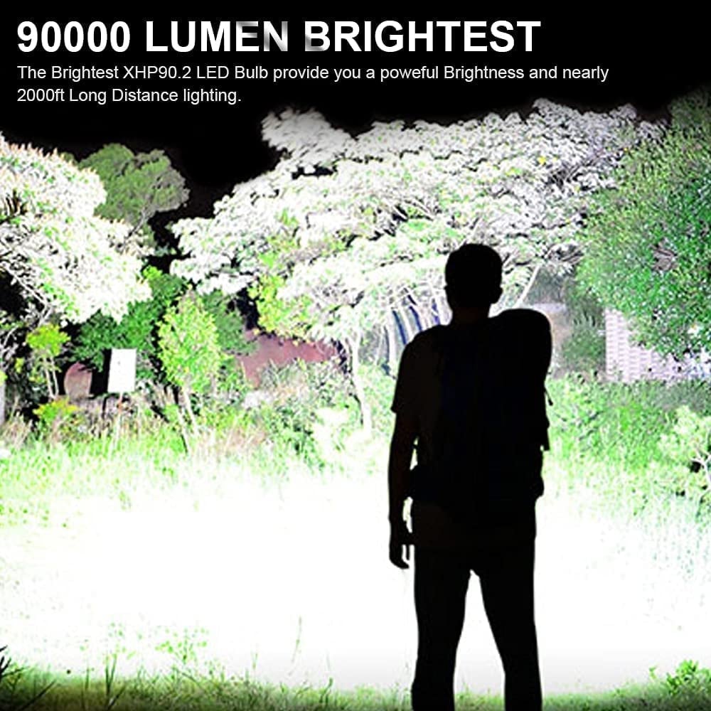 🔥LAST DAY SALE 49% OFF🔥 - LED Rechargeable Tactical Laser Flashlight High Lumens