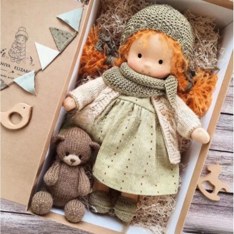 The Best Gift for Kids-Handmade Waldorf Doll👧