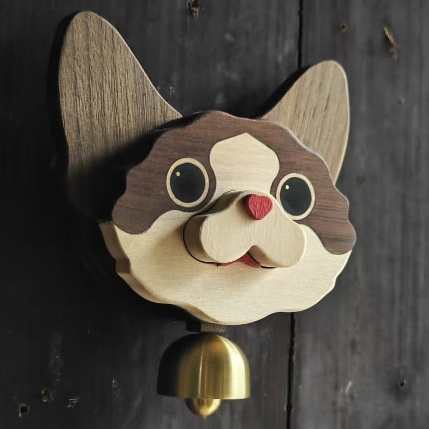 🔥Hot Selling🔥Wooden Shiba Inu Wind Chime Doorbell