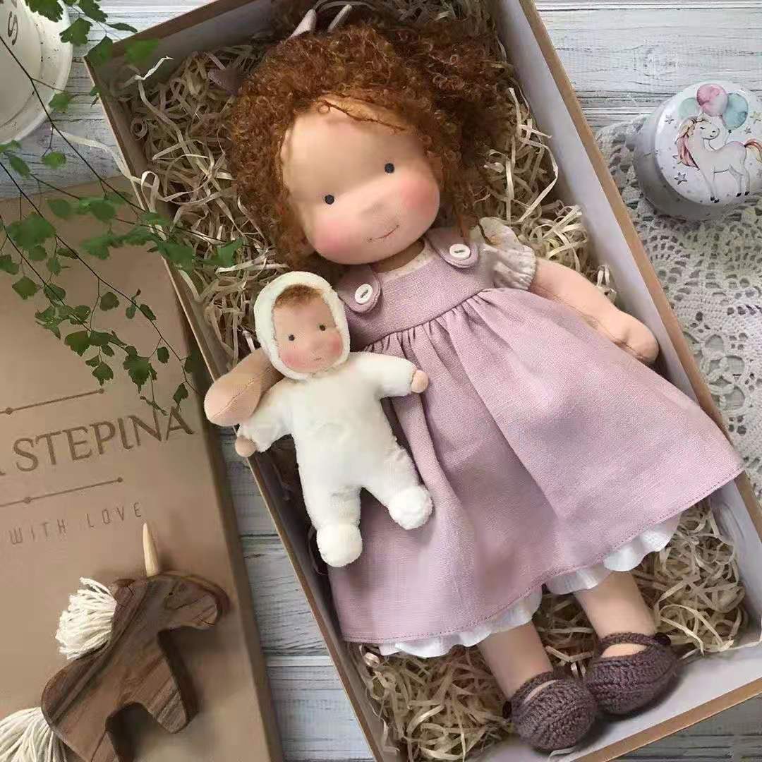 The Best Gift for Kids-Handmade Waldorf Doll👧