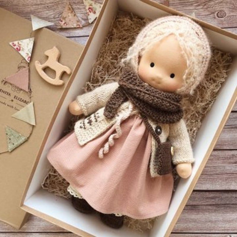 The Best Gift for Kids-Handmade Waldorf Doll👧
