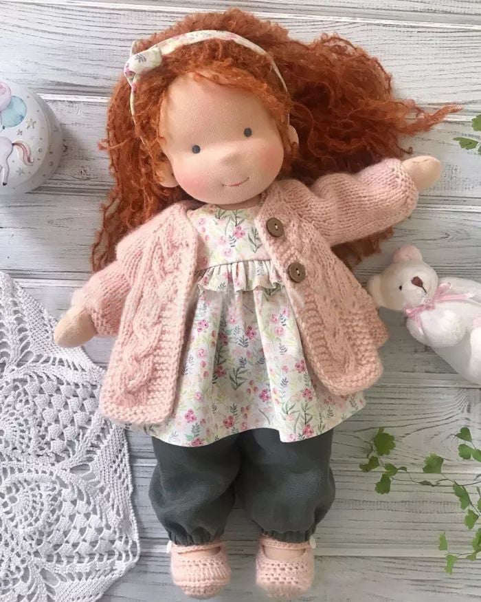 The Best Gift for Kids-Handmade Waldorf Doll👧