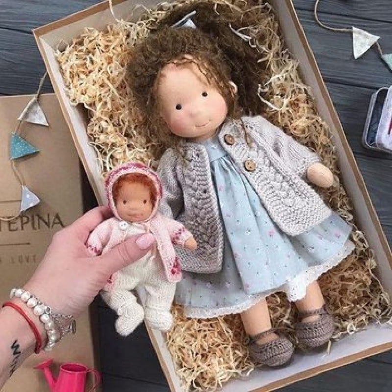 The Best Gift for Kids-Handmade Waldorf Doll👧