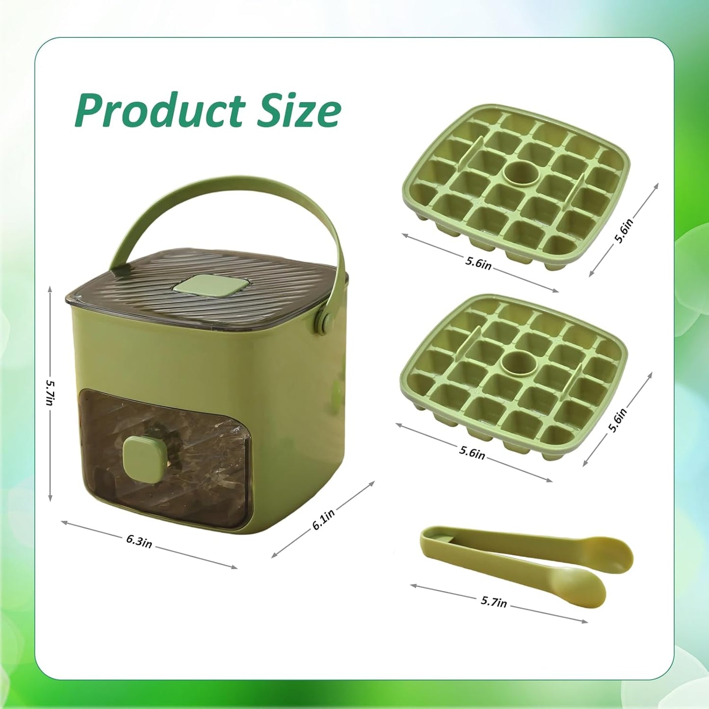 🧊 Summer Best-Seller 🧊 ice cube tray with lid and storage bin